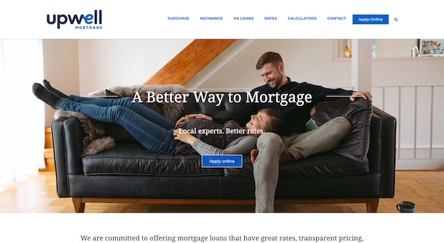 Upwell Mortgage Home Page